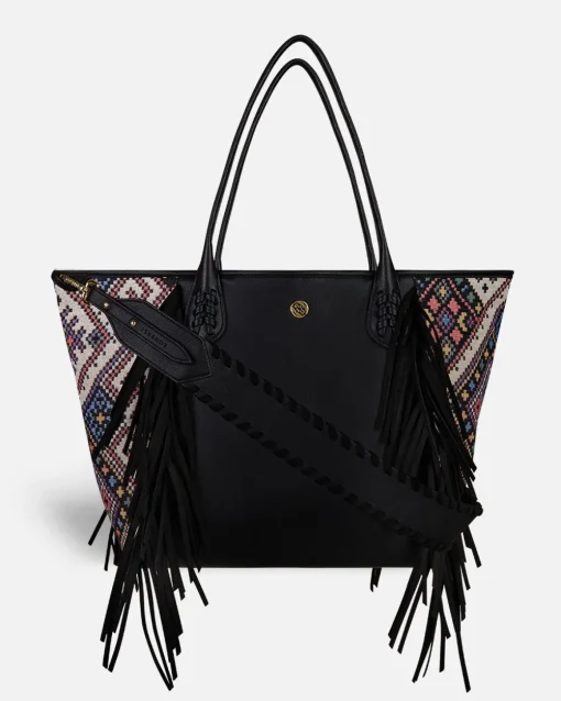 Lonbali Bolso Bonnie Ethnic Negro| Bolsos Shopper