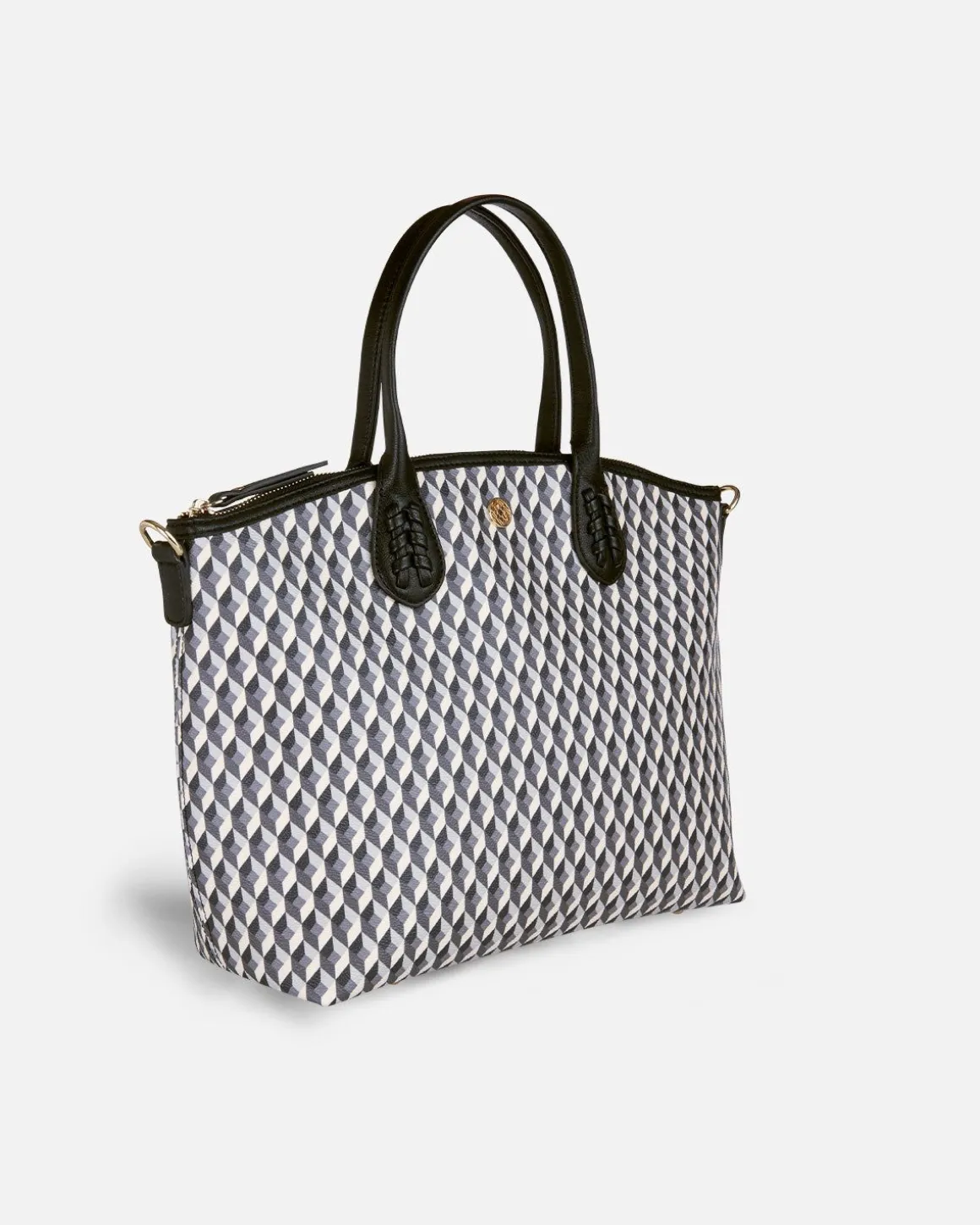 Lonbali Bolso Zip Tote Born B&W Negro| Bolsos Bandolera