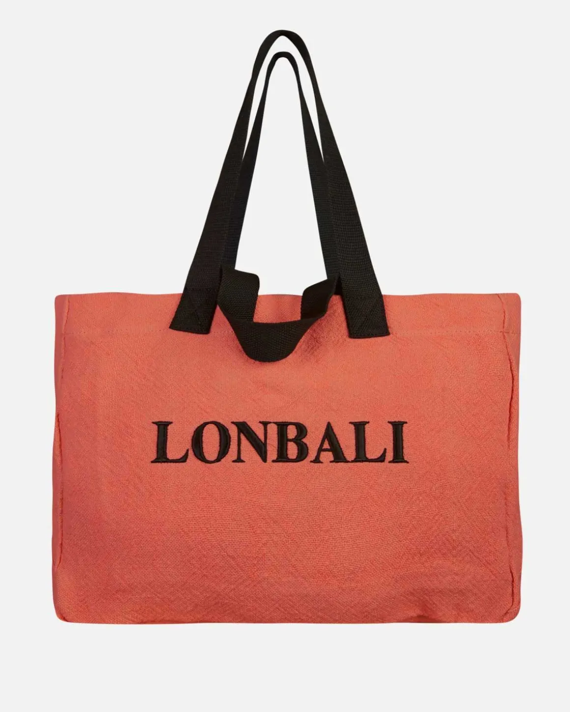 Lonbali Flax Tote Bag Coral| Bolsos Shopper