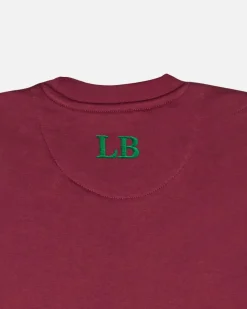 Lonbali Sudadera Logo Burdeos|Mujer Sudaderas